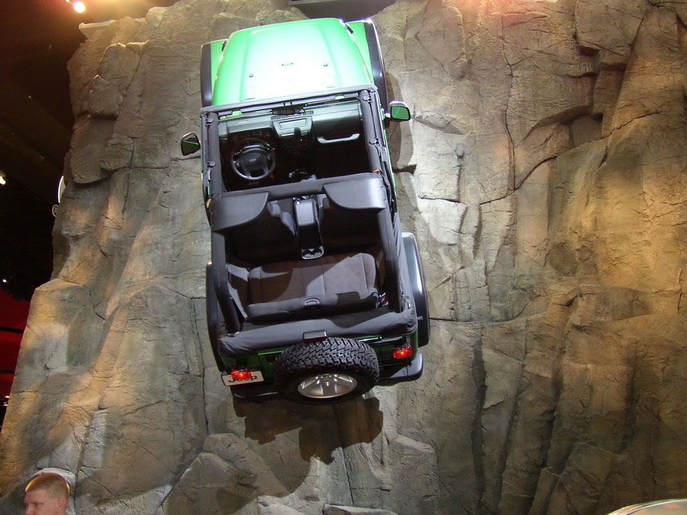 jeep wrangler climbing wall